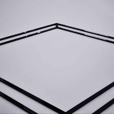 Panneaux muraux décoratifs en acrylique Fairplay, moyen, l 15 3/8 po x H 15 3/8 po x T 1/8 po, noir