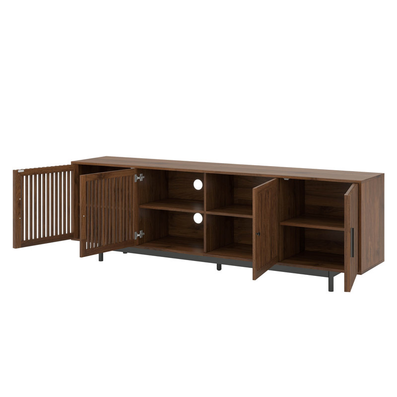 Meuble télé Mid-Century moderne, console multimédia