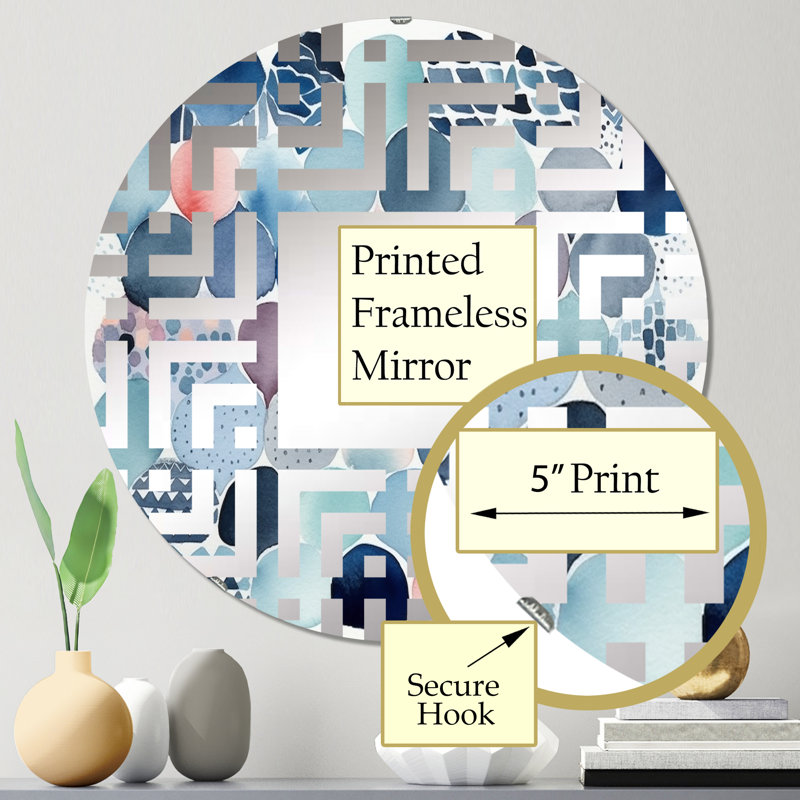 Kassidey - Miroir mural carré, 31,4 po x 31,4 po