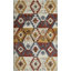 Tapis d'intérieur multicolore en polypropylène tissé à la main Raashi-568180065