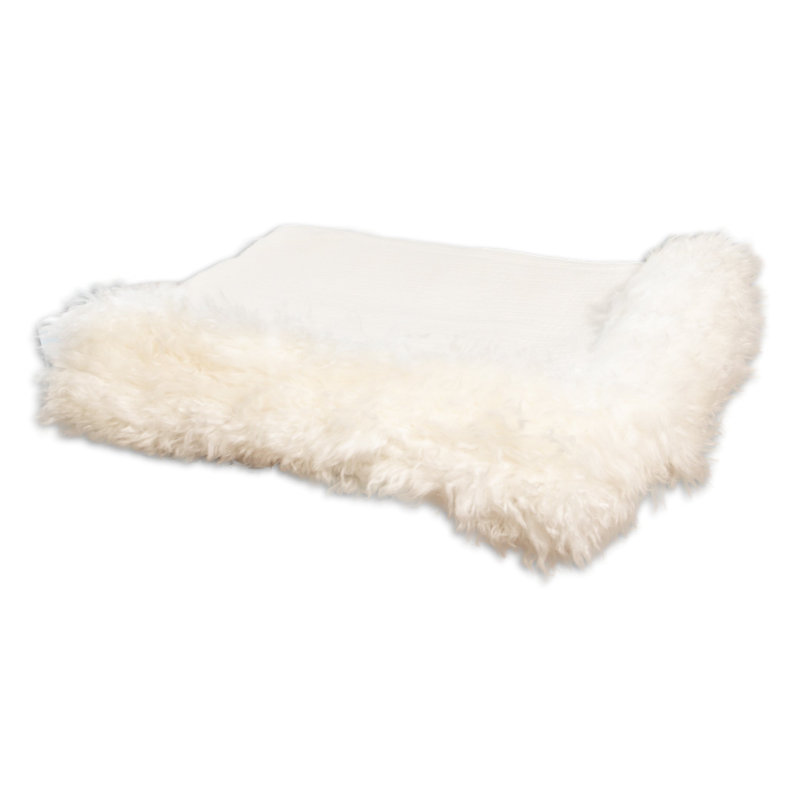 Hazina Throw Blanket, W50 x L50cm, White