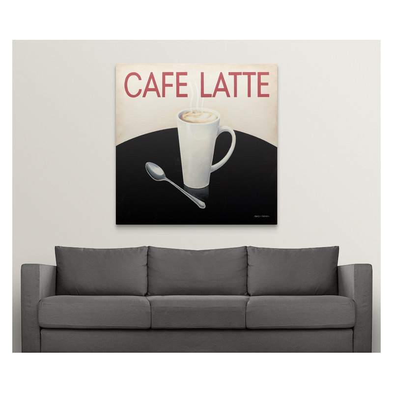 «Cafe Moderne I», impression, H 48 po x l 48 po x P 1,5 po, Toile