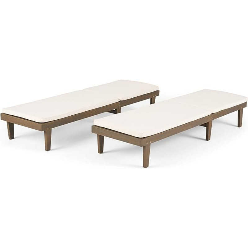 NADINE CHAISE LONGE, Cream, Brown, 2