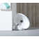 Minim White Ceramic Oval Corner Bathroom Sink with Overflow