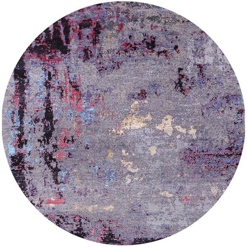 Moroccan Indoor Rug, Round 6'