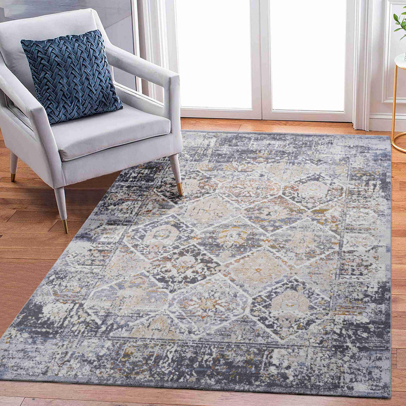 Tapis rectangulaire contemporain Contemporary, Rectangle 6 pi 7 po x 7 pi 9 po