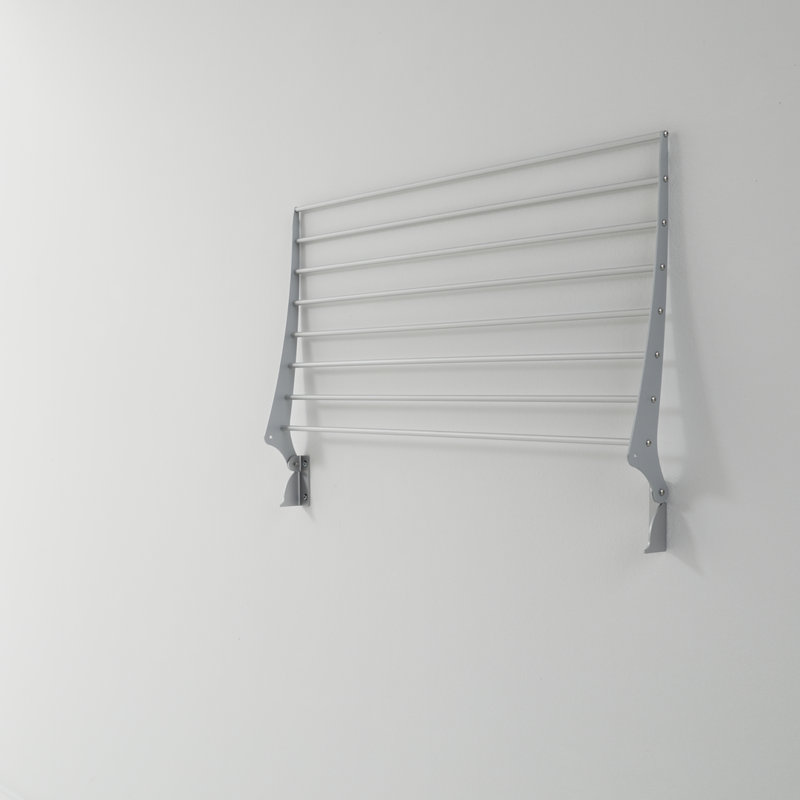 Foldable Wall-Mounted Drying Rack, 100cm H x 38cm W x 17cm D