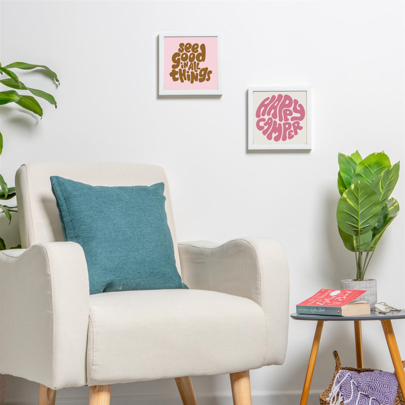 Nicola Spring - 8" x 8" White 3D Box Photo Frames - 6" x 6" Mount - White