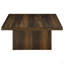 Table basse large à base carrée