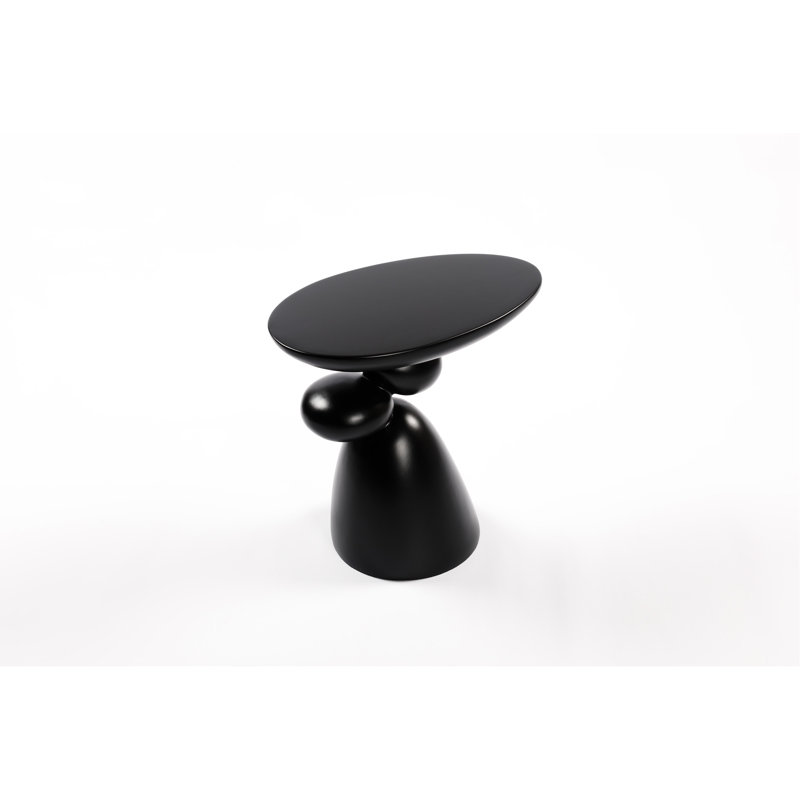 Table de bout moderne minimaliste, table de bout Lucky Stone. Matériau en fibre de verre, résistant à la chaleur et à l'eau. Idéal pour les espaces de vie en fibre de verre. Manger à l'extérieur, portable