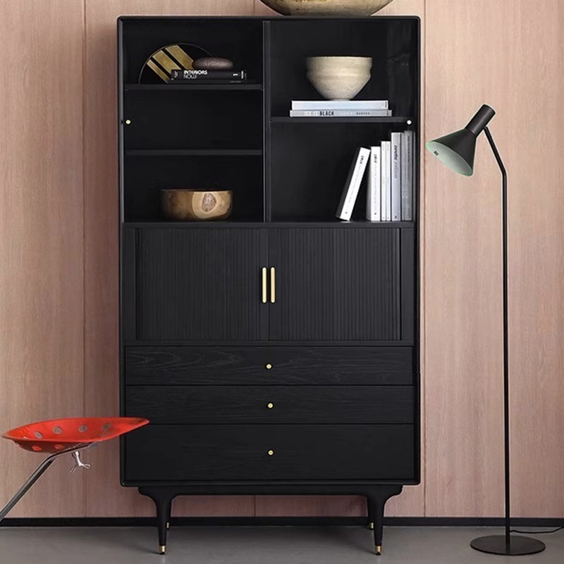 Bibliothèque de style moderne et minimaliste, Noir