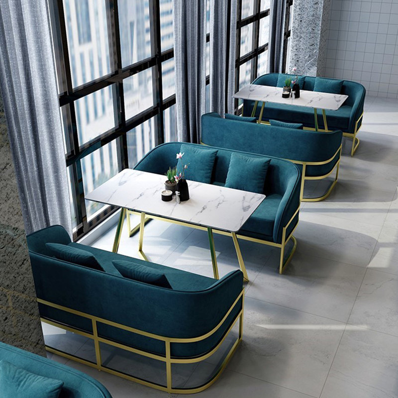 Banc rembourré en mélange de polyester Simple Leisure, Bleu sarcelle
