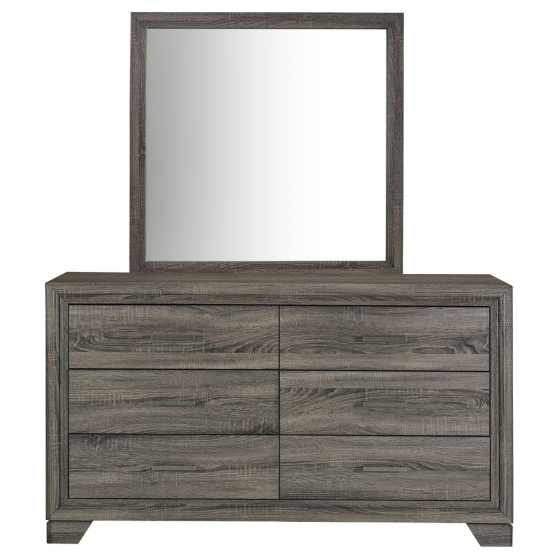  Commode 6 tiroirs et miroir Deimianas
