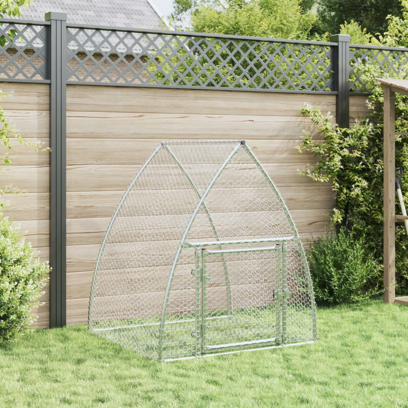 Cage à lapin argenté en acier galvanisé 41,3 po x 47,2 po, H 47,2 po x l 41,3 po x P 39,4 po