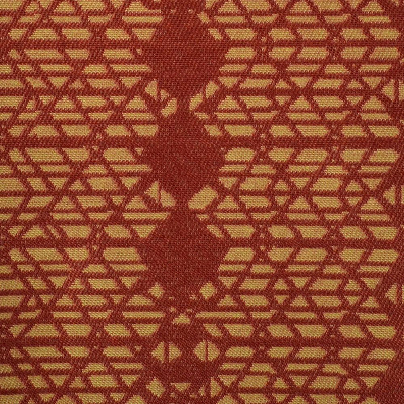 Tissu de kua jalene kanani, Doré / rouge