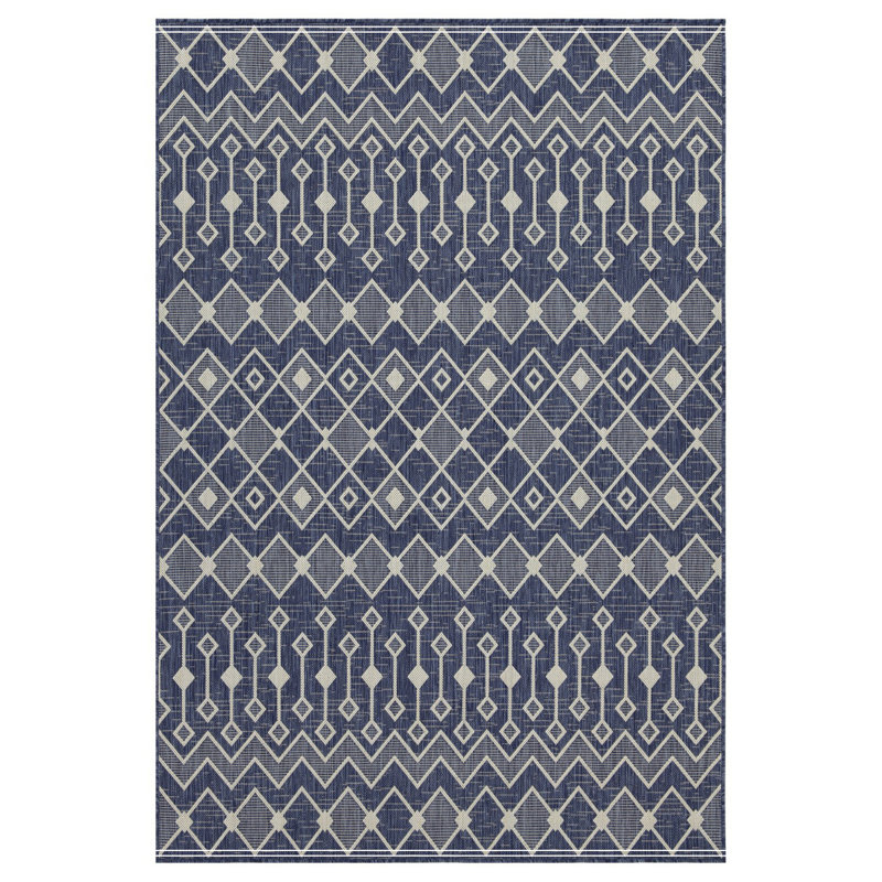 Tapis bleu intérieur / extérieur, Rectangle 7 pi 10 po x 10 pi 3 po