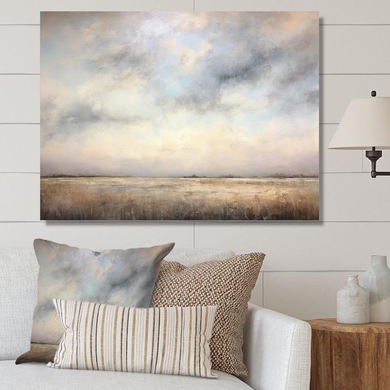 «Meadow Minimalisme Horizon II», reproduction sur toile, H 24 po x l 32 po, Toile tendue