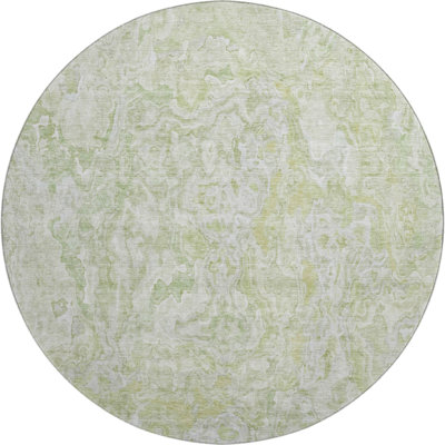 Tapis vert Prisco lavable à la machine de qualité supérieure