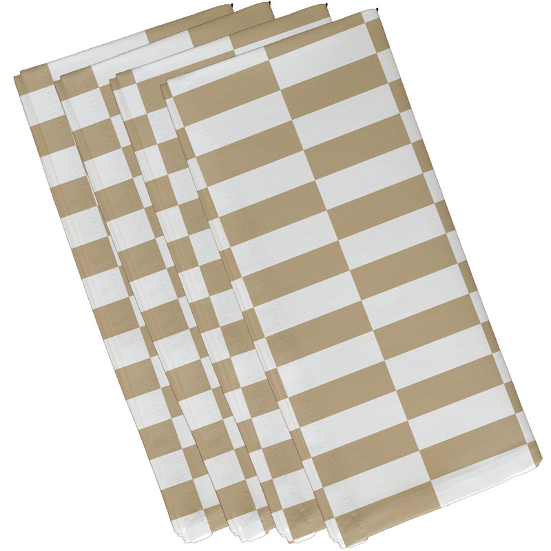 Ensemble de serviettes 4 pièces Buffington, L 18 po x L 18 po, Taupe