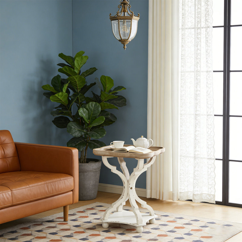 Accent Table, White