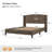 Josephina 48.5'' H Rattan Farmhouse Wooden Wingback Bed with Solid Wood Frame-1642812555-1647544117
