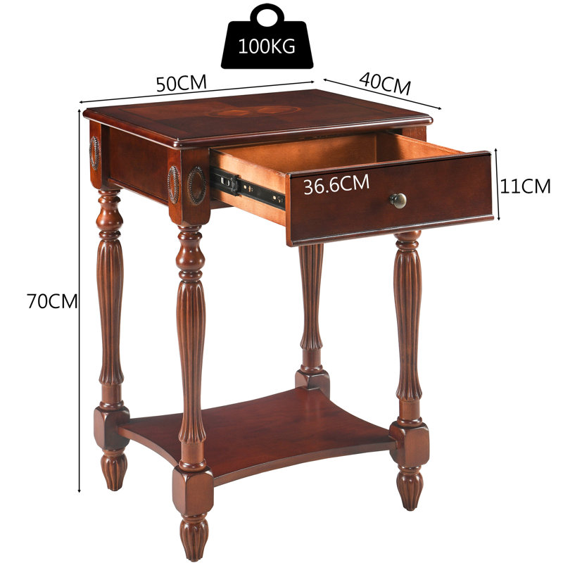 Fiqueroa Side Table with Storage