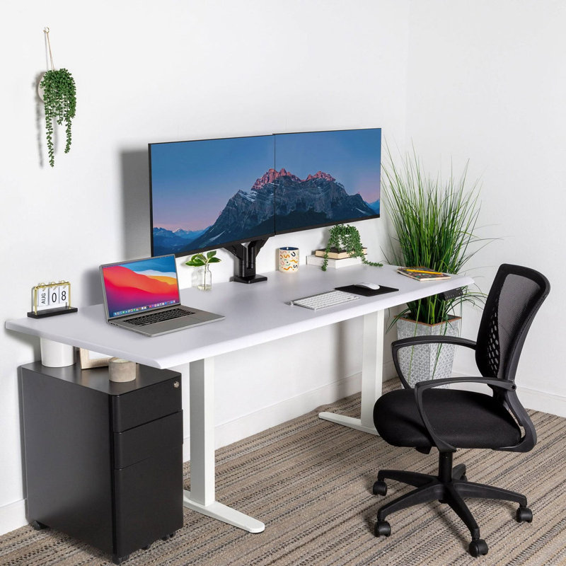 Tabletop For Sit-Stand Desk, 1" H x 72" W x 29.50" D, White