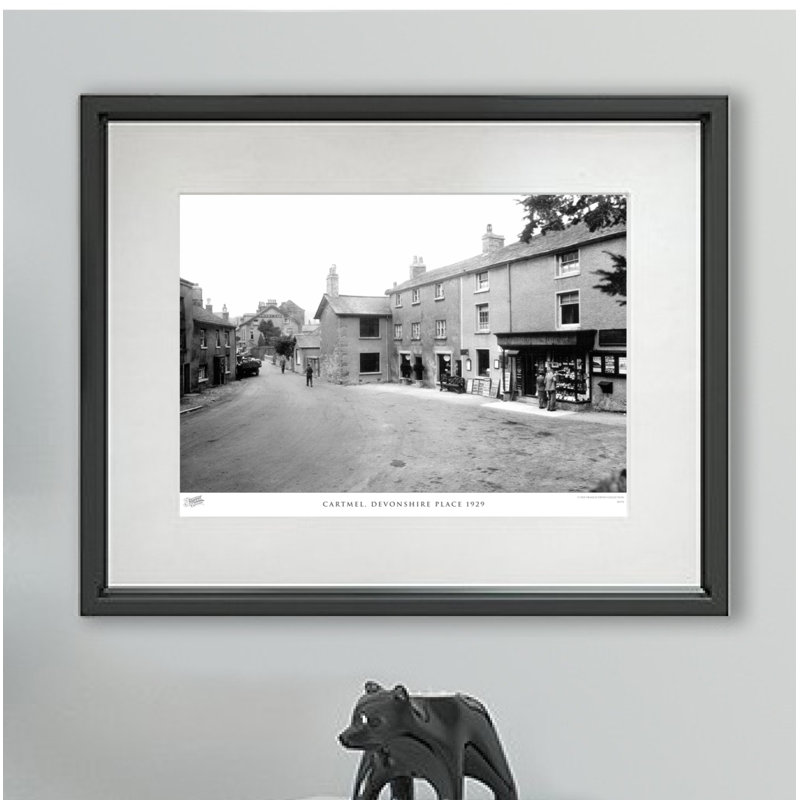 Cartmel, Devonshire Place 1929 by Francis Frith - Single Picture Frame Print, 45cm H x 60cm W x 2.3cm D