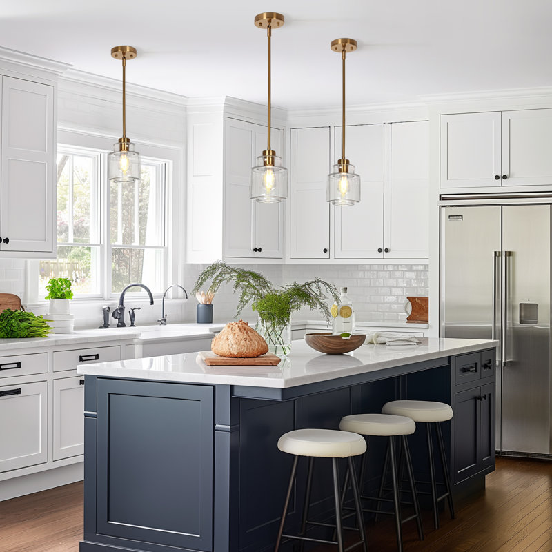 Meya 1 - Light Dimmble Brass Single Pendant For Dining Room