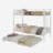 Ophelia Heavy-Duty Metal Bunk Bed with Safety Guardrails & Noise-Reducing Design