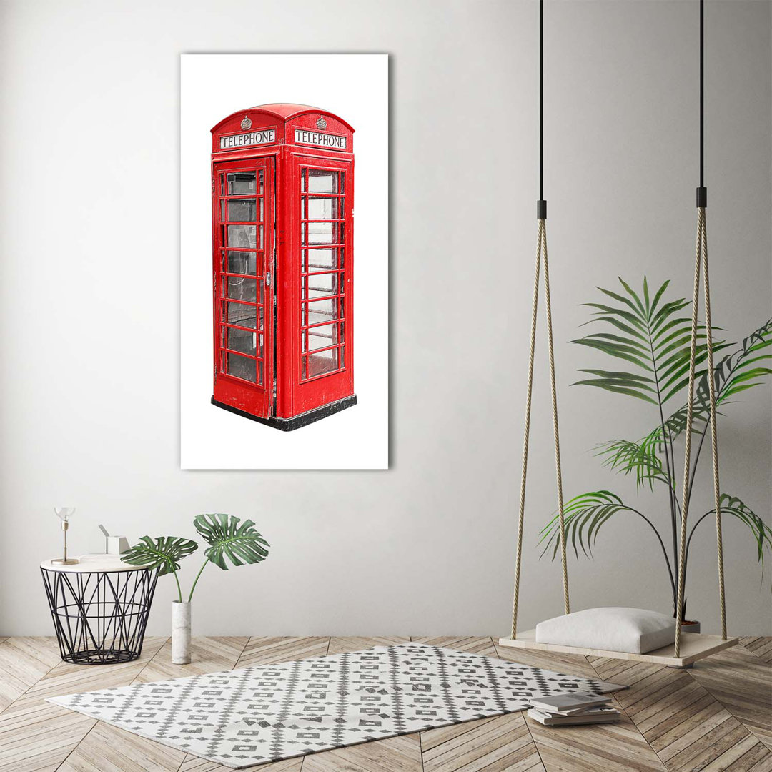Telephone Booth - Wrapped Canvas Print