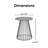 Adore Decor Element Modern Industrial Design Round Side Table