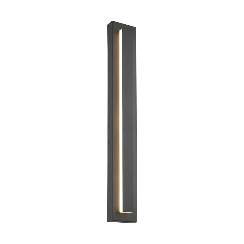 Aspen LED Outdoor Flush Mount, Charcoal, 36" H x 5" W x 1.9" D, 48 W