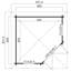 Lasita Aruba 1 - 10 x 10 Ft. Corner Log Cabin With Single Glazing (40mm)