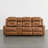Olathe Genuine Leather Dual Motor Power Reclining Lay Flat Sofa With Power Headrest-841868812