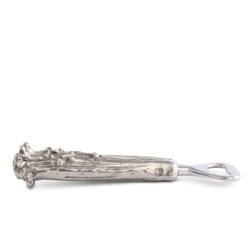 Ouvre-bouteille en bois d'étain Western Frontier Pewter