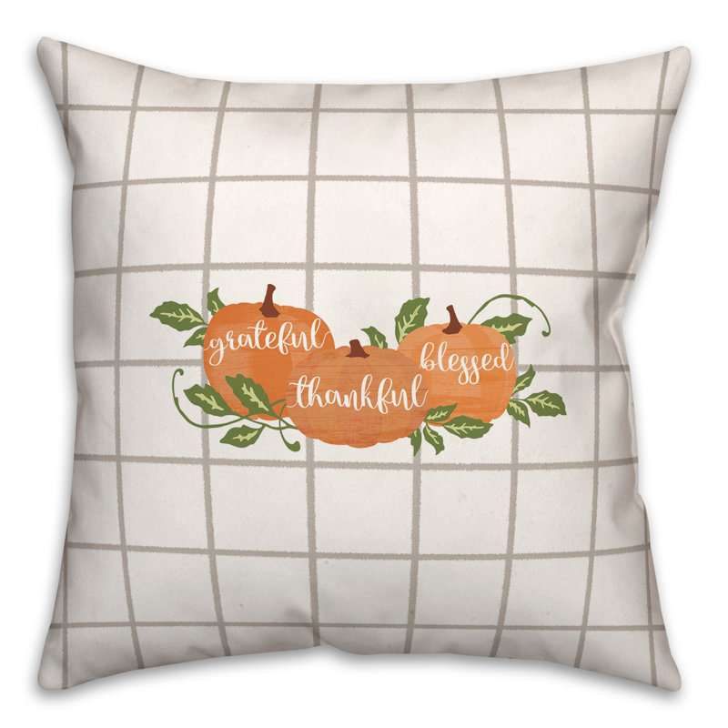  Housse de coussin carré moelleux et insert Harvest, 20 po x 20 po