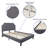 Aluino Arched Button Tufted Upholstered Platform Bed Frame - No Box Spring Required-395099100-395099103