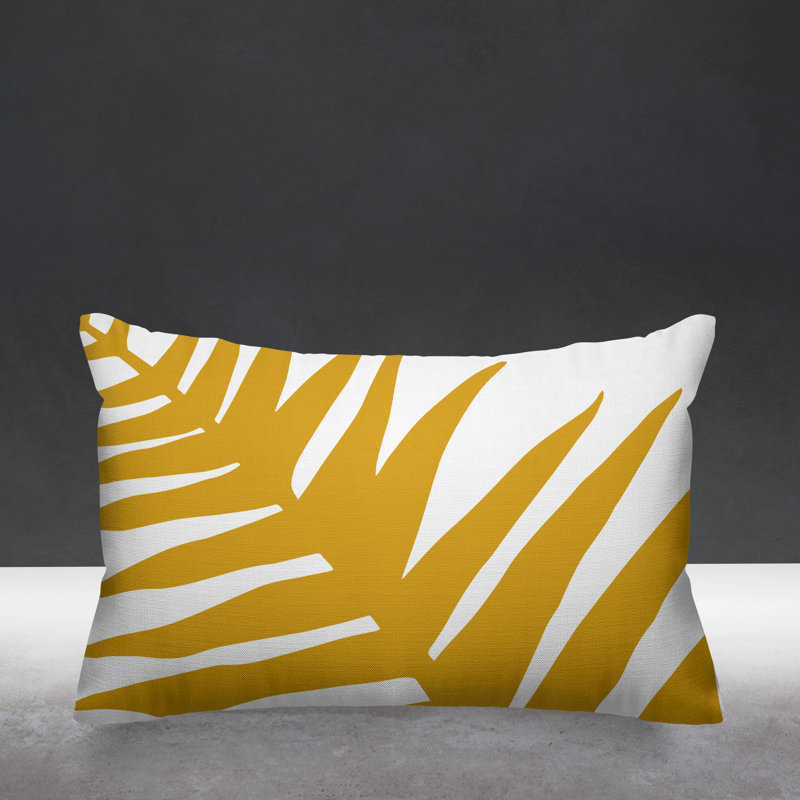 Housse et insert de coussin rectangulaire Fielding, Jaune