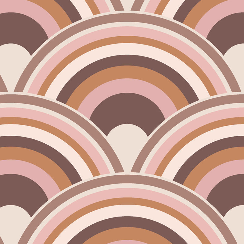 Geometric Wallpaper Double Roll, Earth