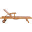 Chaise longue inclinable en bois de teck de qualité A 81 po Hammond