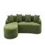 Canapé modulaire en L en éponge à compression avec méridienne incurvée en chenille modulaire sans assemblage, haute densité 30D pour le salon.-1491805932-1491805935
