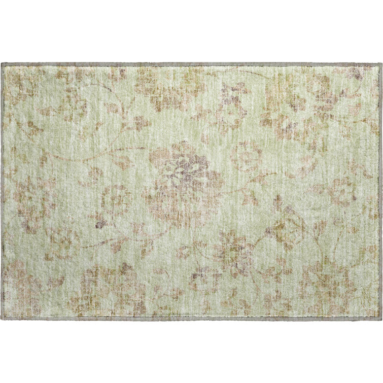 Premium Machine Washable Prisco Aloe Rug