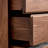 Living Room Simple Black Walnut Entrance Cabinet Solid Wood Accent Chest