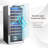Costway Dual Zone 20'' Freestanding 43 Bottle Wine Refrigerator