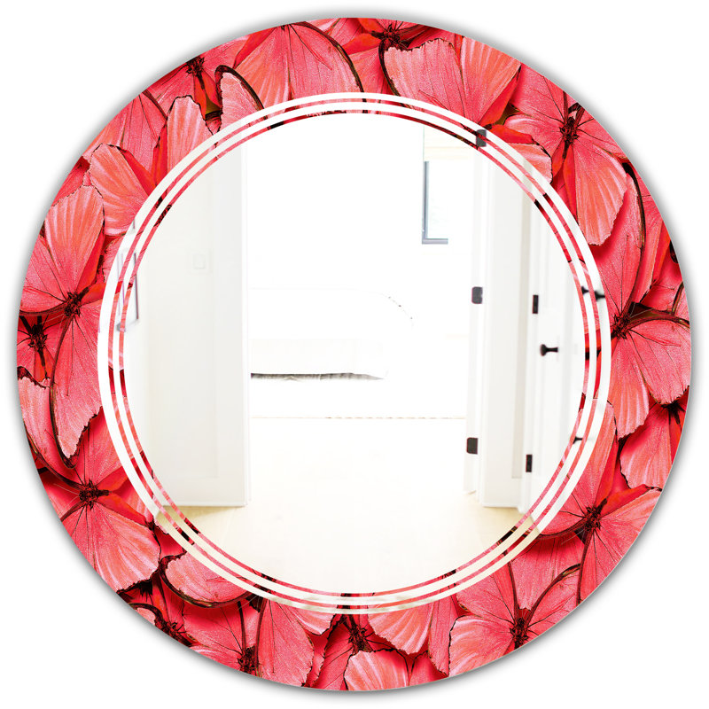 Miroir mural sans cadre triple c papillons artisanat americana, 23,6 po x 23,6 po
