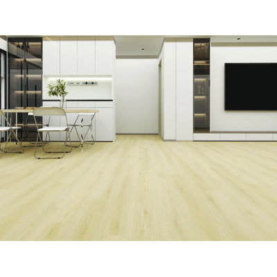 Ecostyle 8mm SPC Vinyl Plank Flooring, Waterproof Rigid Core, Click Lock Installation, Wood Look Flooring for Indoor Use