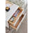 White Bedside Table with 2 Drawers