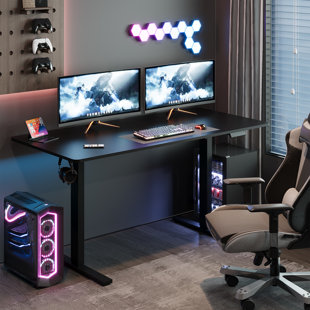 Baysenie 55"/60" Width Home Office Height Adjustable Standing Desk