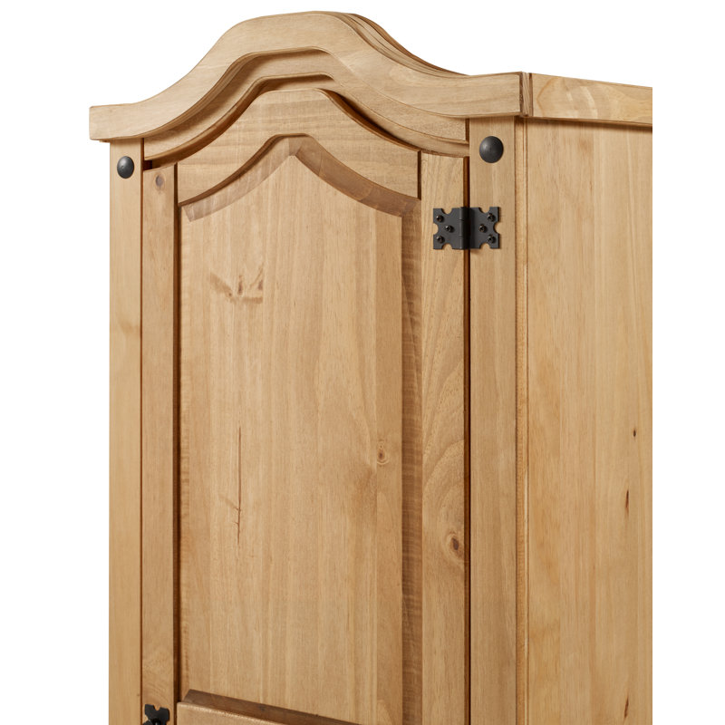 Bridewell 1 Door Wardrobe, Antique Wax